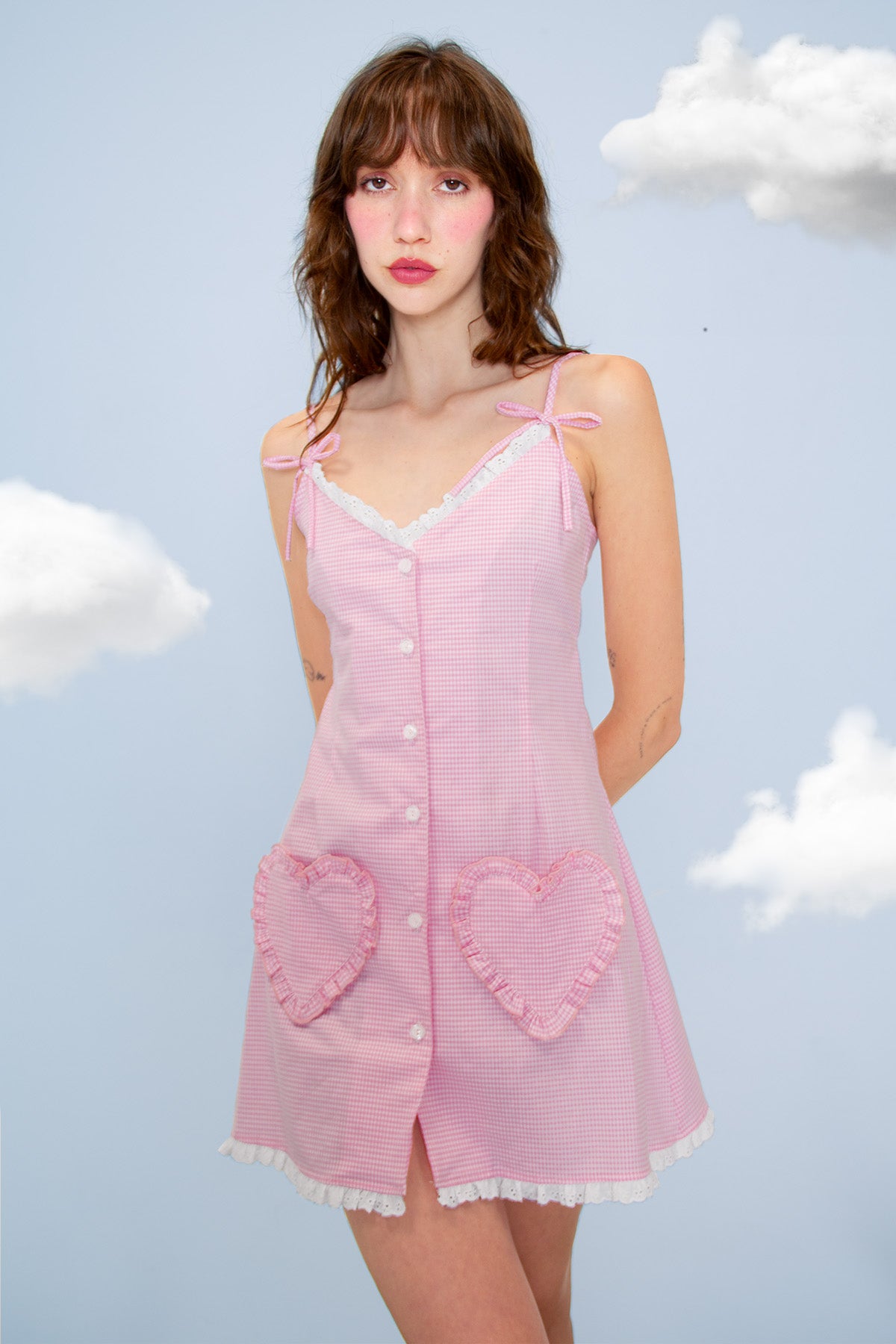 Pink Gingham- The Dotty Pink - Evewear