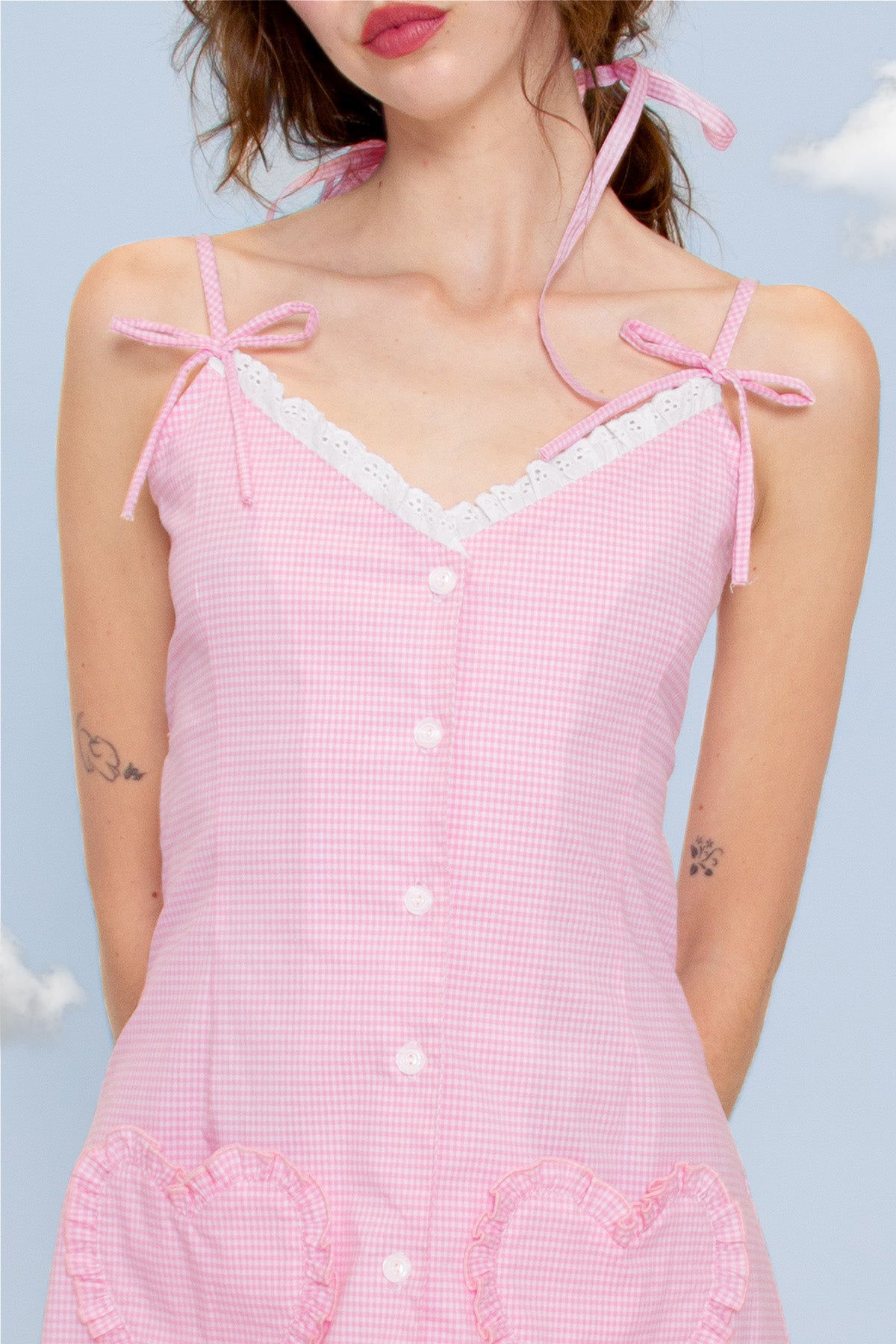 Pink Gingham- The Dotty Pink - Evewear