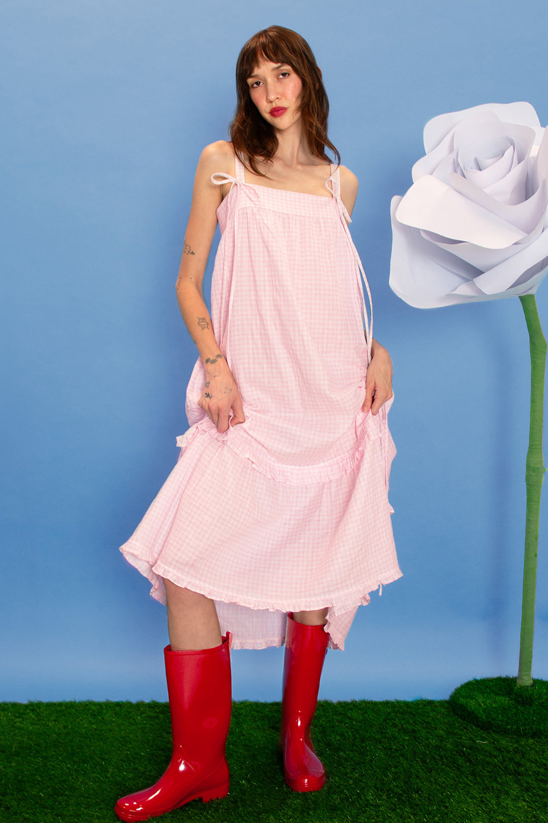 The Rosie Dress Pink Gingham / M The Rosie Dress Pink Gingham / M