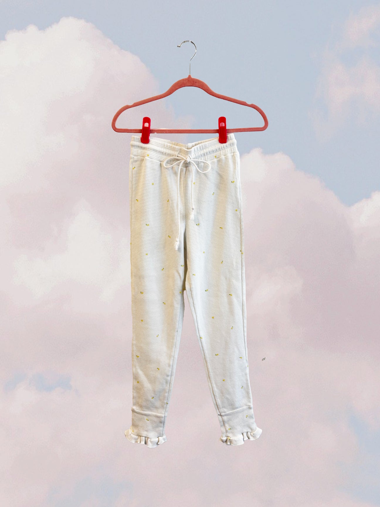 White/Lemon- The Taste Tee Leggings - Evewear