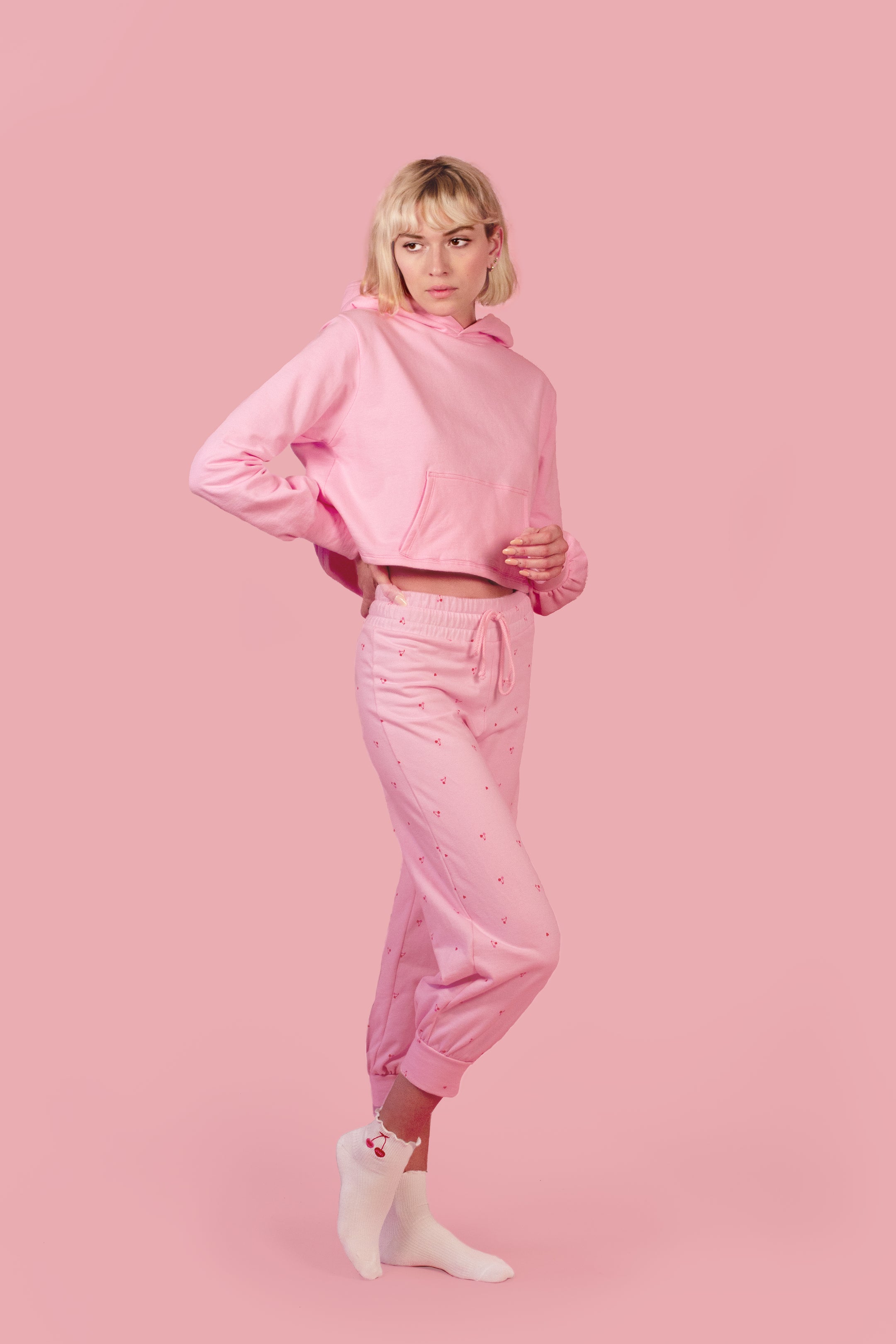 Pink/Cherry- The Sweetheart Hoodie - Evewear