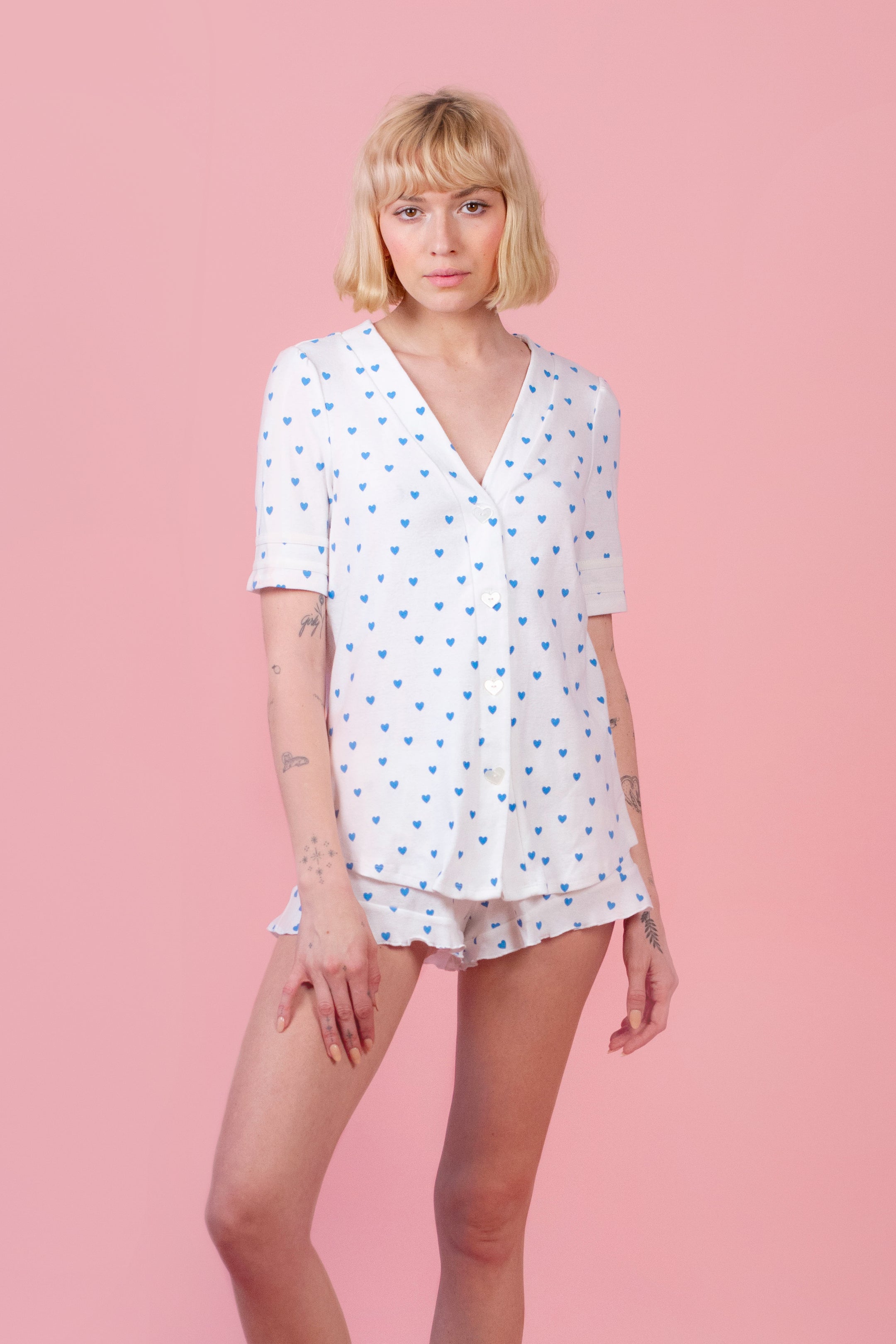 White/Blue-The Tomboy - Evewear