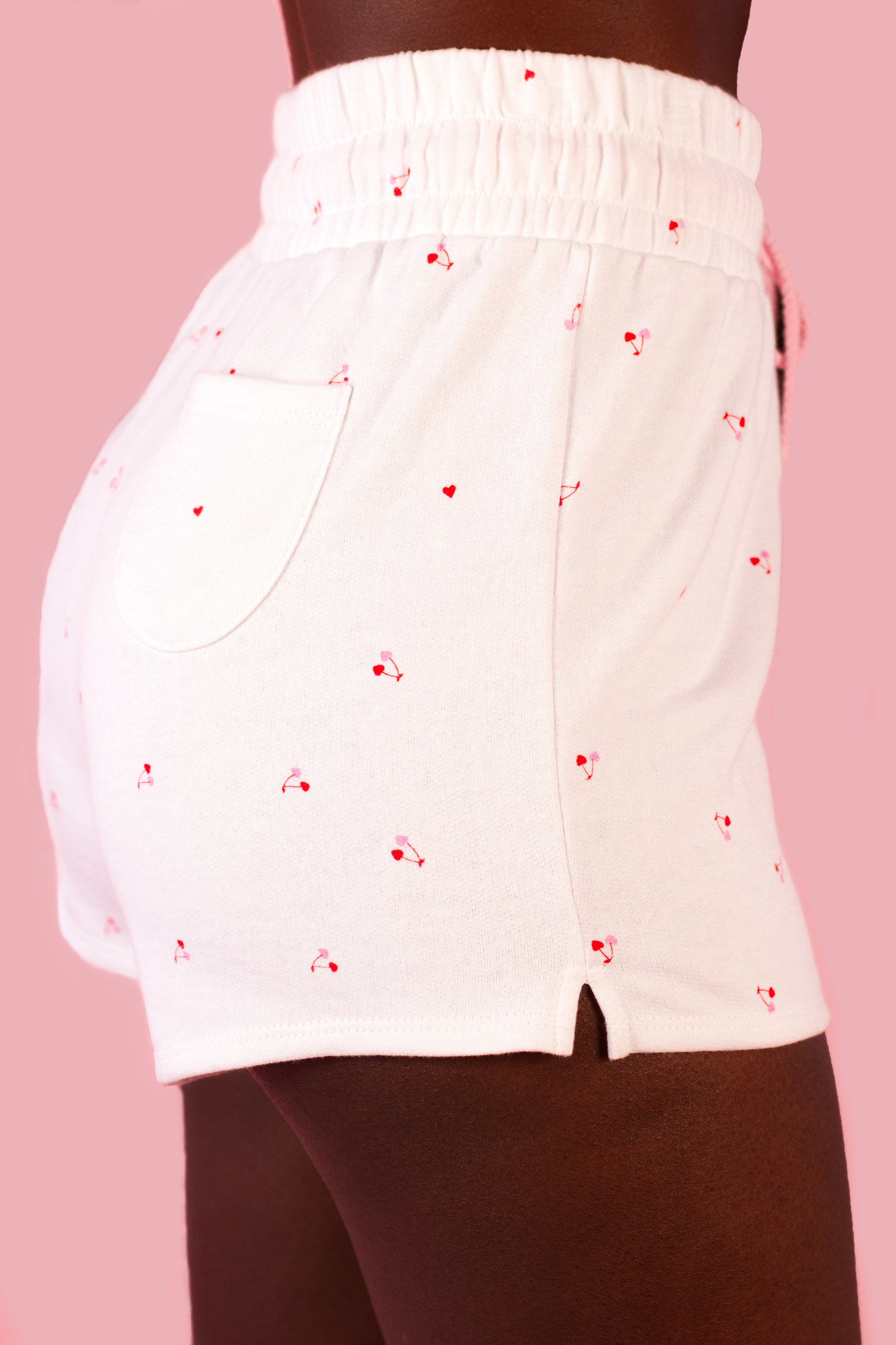 White/Cherry-The Sweetheart Shorts - Evewear