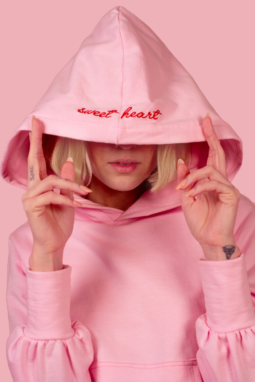 Pink/Cherry- The Sweetheart Hoodie - Evewear